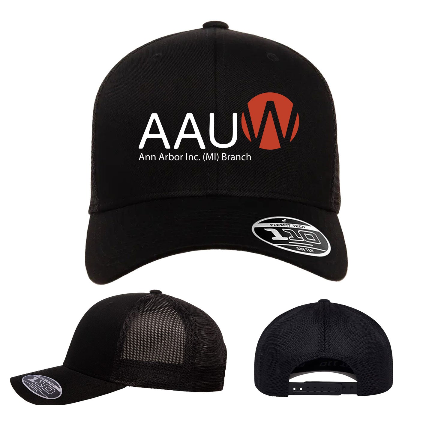 AAUW -  Embroidered Flexfit Adjustable Mesh-Back Cap