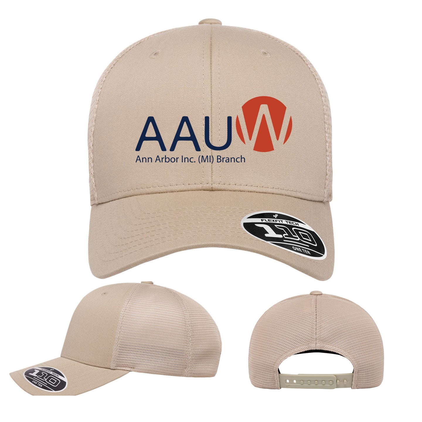 AAUW -  Embroidered Flexfit Adjustable Mesh-Back Cap