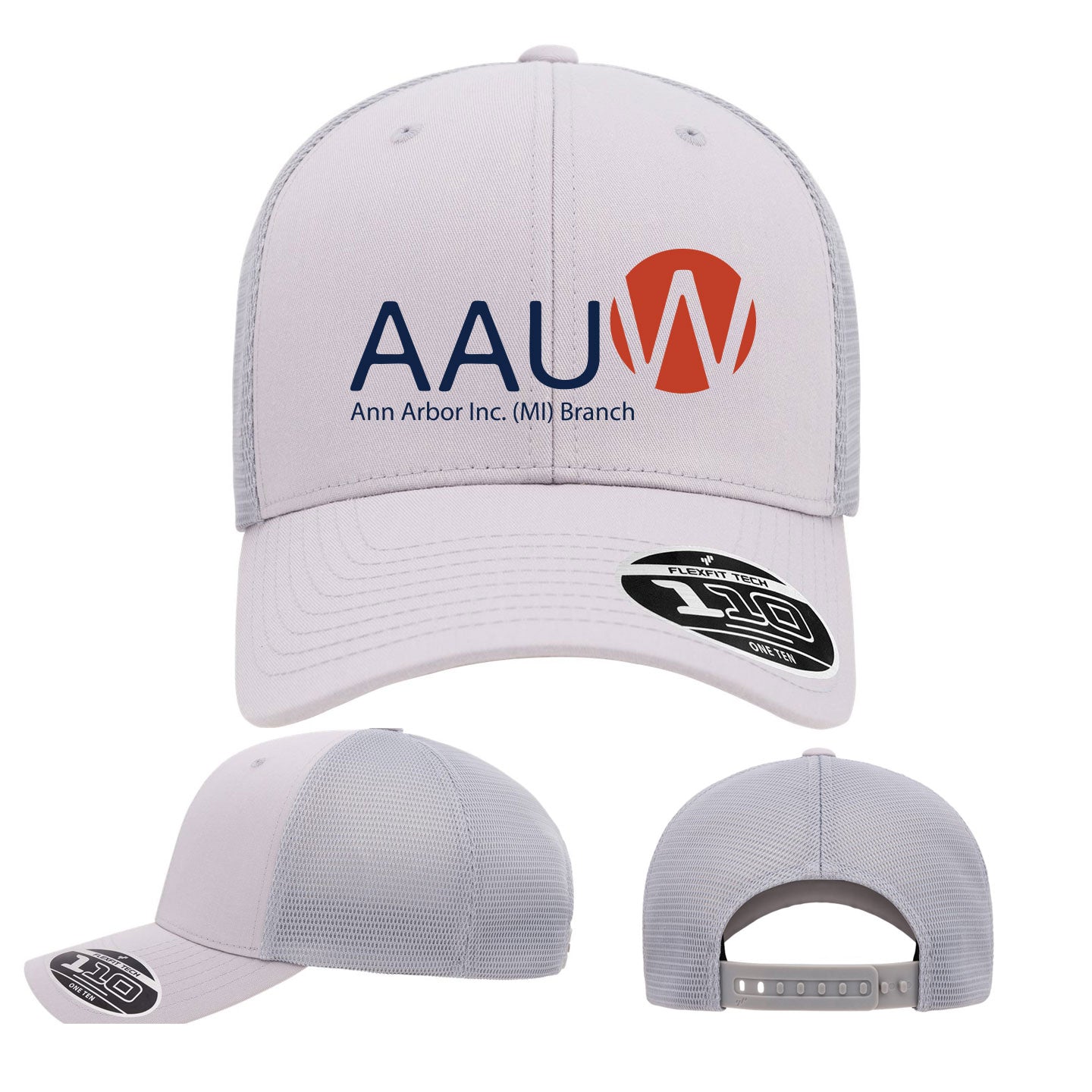 AAUW -  Embroidered Flexfit Adjustable Mesh-Back Cap