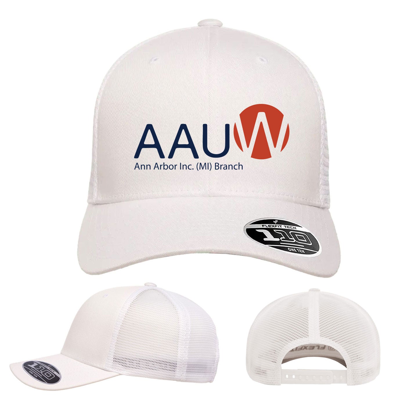 AAUW -  Embroidered Flexfit Adjustable Mesh-Back Cap
