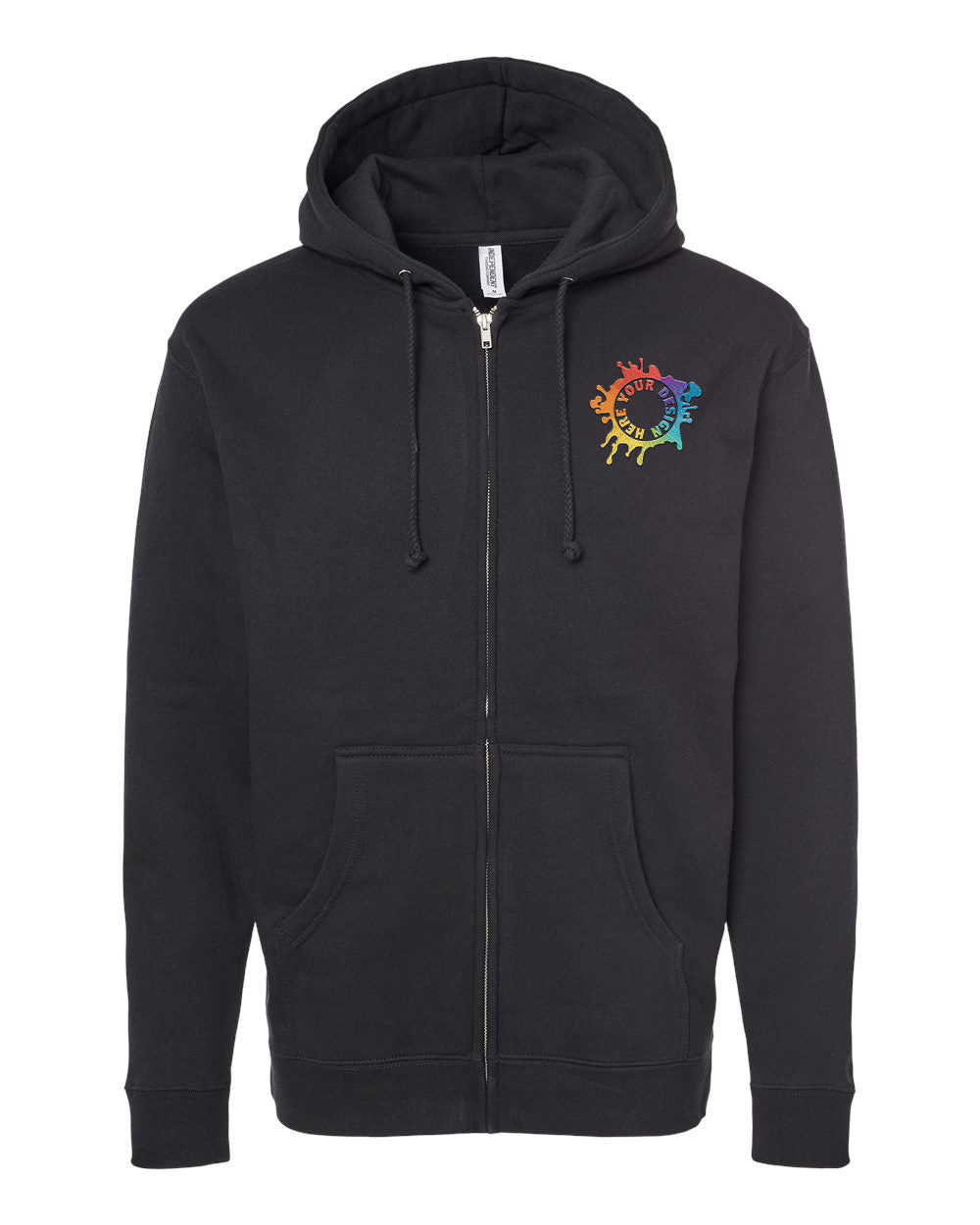 Independent Trading Co. Unisex Heavyweight Full-Zip Hooded Sweatshirt Embroidery