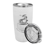 Golfer's Engraved Polar Camel 20 oz. White Dimpled Tumbler