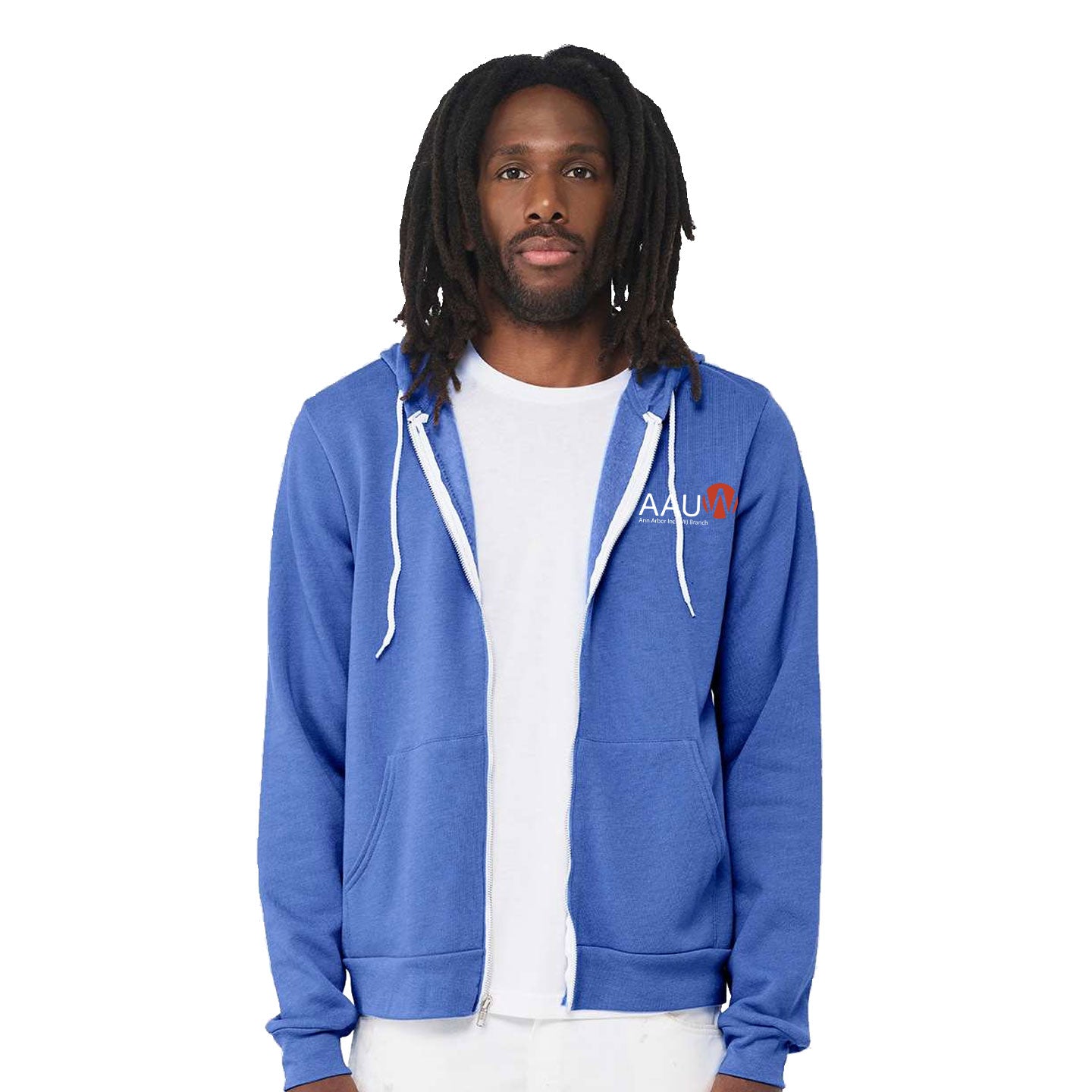 AAUW - Printed Bella+Canvas Unisex Sponge-Fleece Zip Hoodie