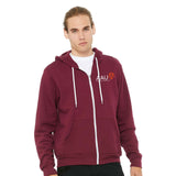 AAUW - Printed Bella+Canvas Unisex Sponge-Fleece Zip Hoodie