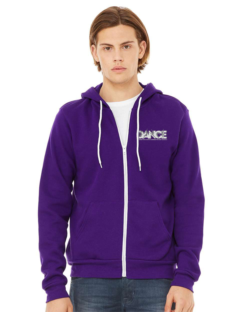 Farmington Hills High School Dance Program - BELLA+CANVAS ® Unisex Sponge Fleece Full-Zip Hoodie