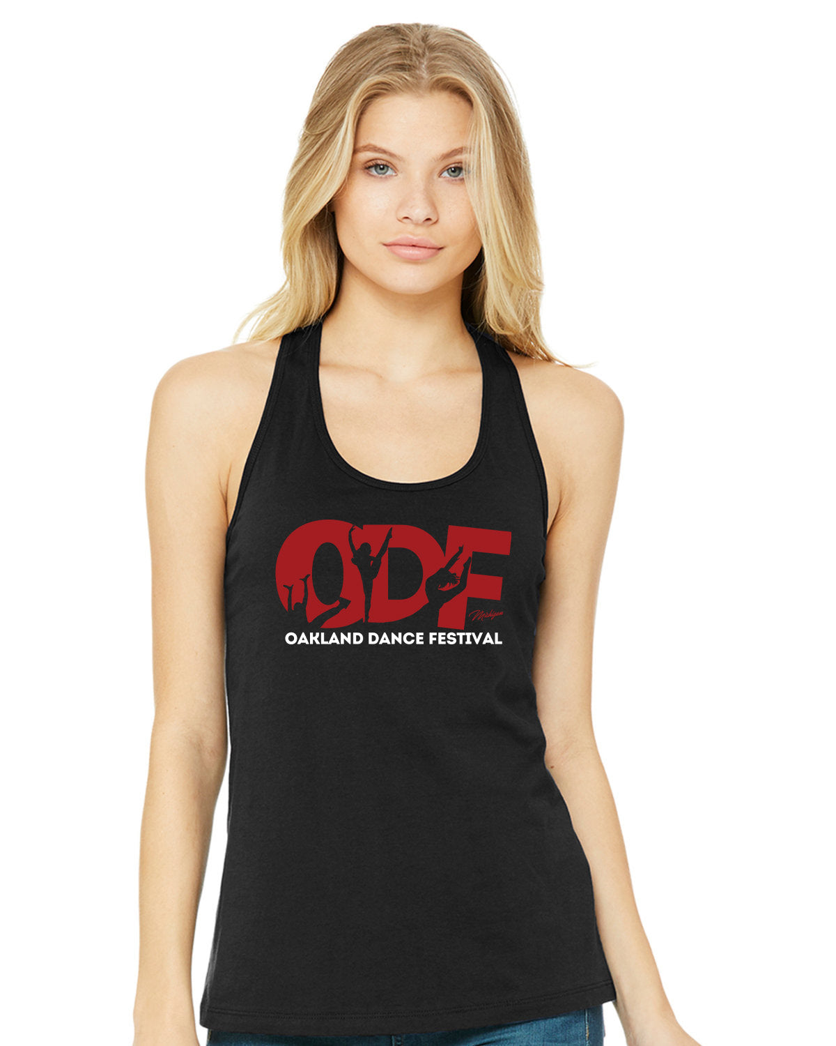Oakland Dance Festival - BELLA+CANVAS Women's Jersey Racerback Tank