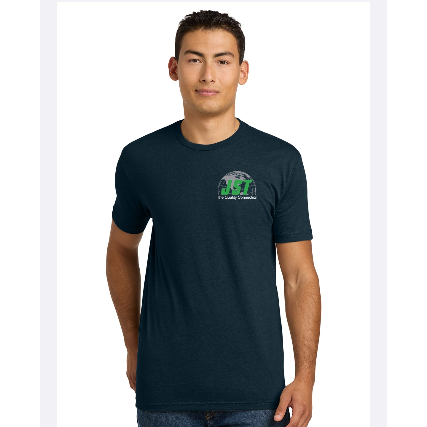JST - Next Level Unisex 60/40 Blend Printed T-Shirt with Crest Logo