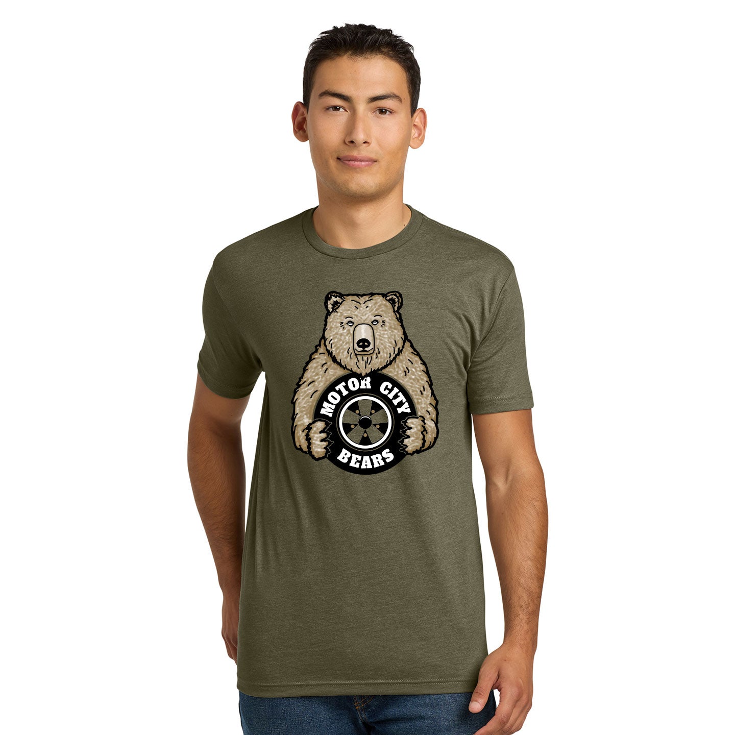 Motor City Bears - Printed Next Level Unisex Blend T-Shirt