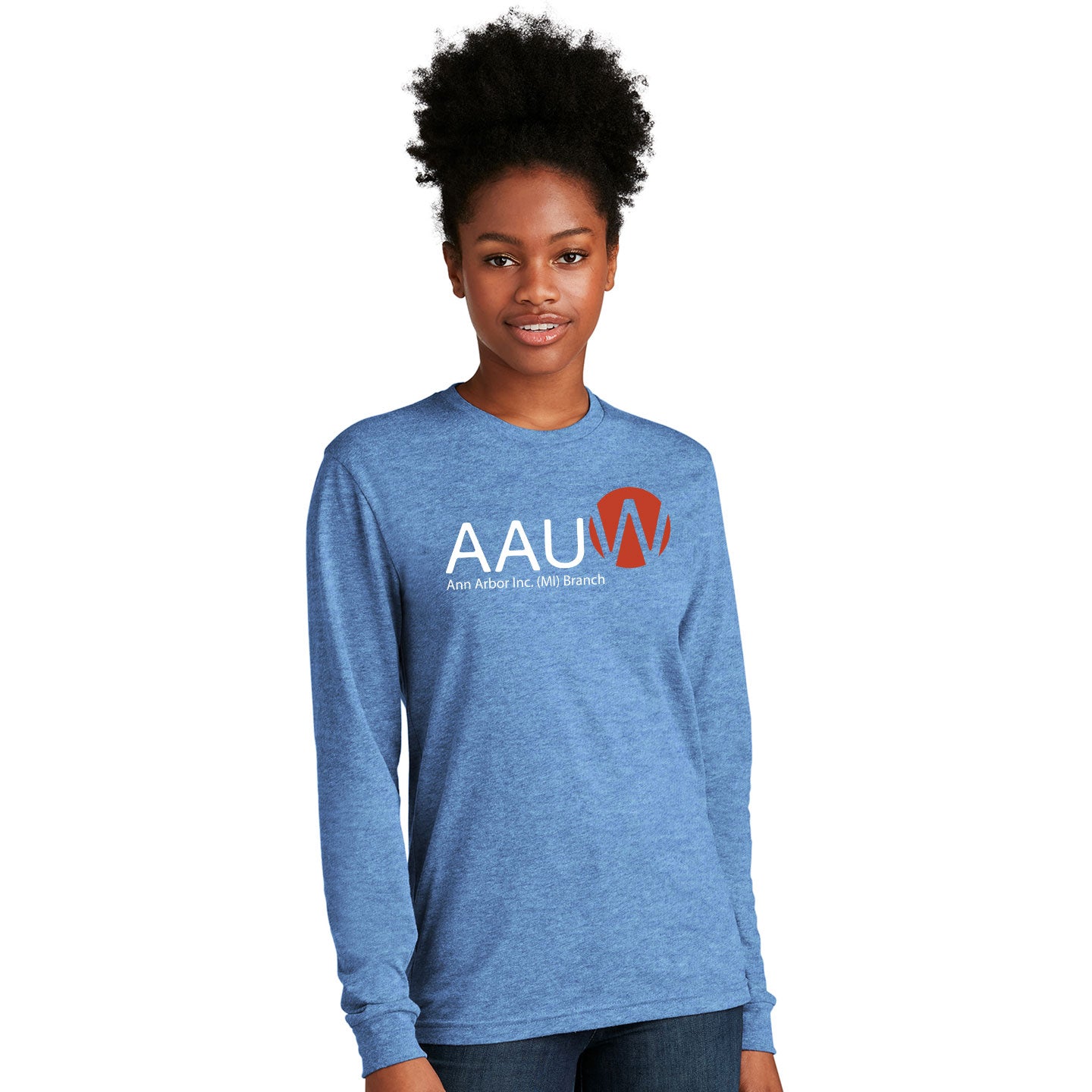 AAUW - Printed Next Level Unisex Blend Long-Sleeve T-Shirt
