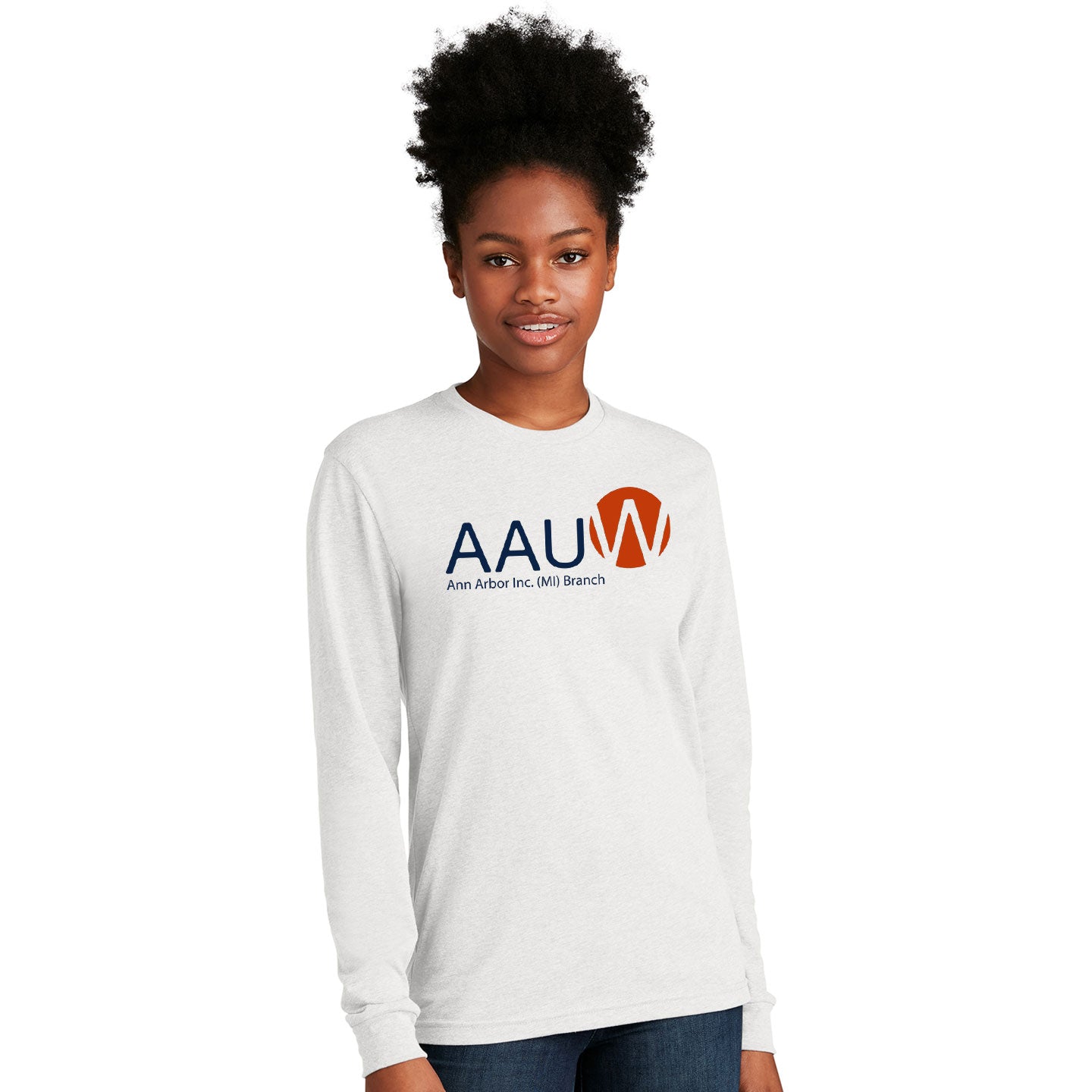 AAUW - Printed Next Level Unisex Blend Long-Sleeve T-Shirt