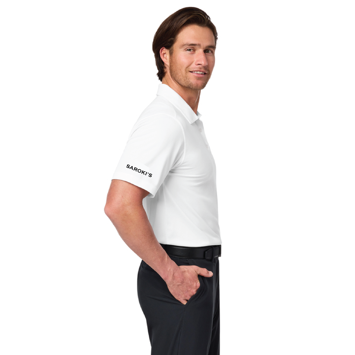 Saroki's Chicken- Embroidered Nike Dri-FIT Vertical Mesh Polo with Sleeve