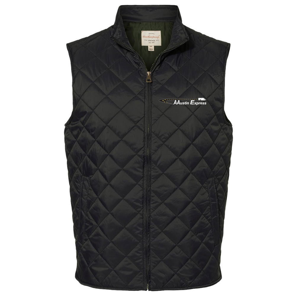 AAusten Embroidered - Weatherproof Vintage Diamond Quilted Vest