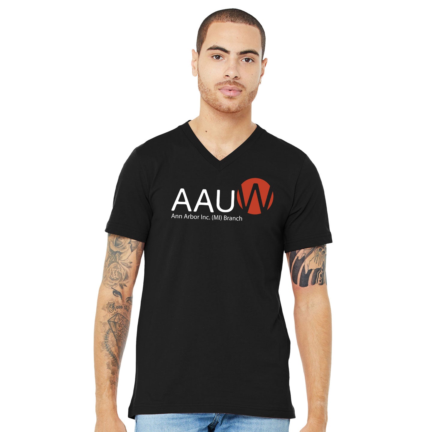 AAUW - Printed Bella+Canvas Unisex V-Neck T-Shirt