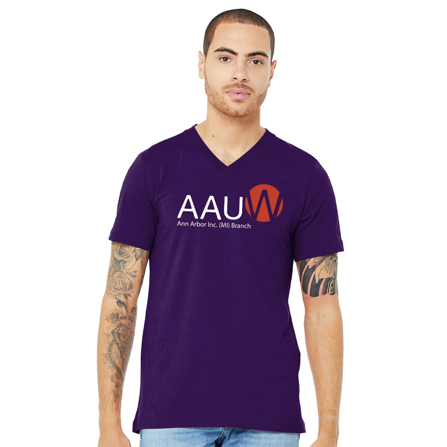 AAUW - Printed Bella+Canvas Unisex V-Neck T-Shirt