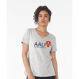 AAUW - Printed Bella+Canvas Women's Relaxed V-Neck T-Shirt