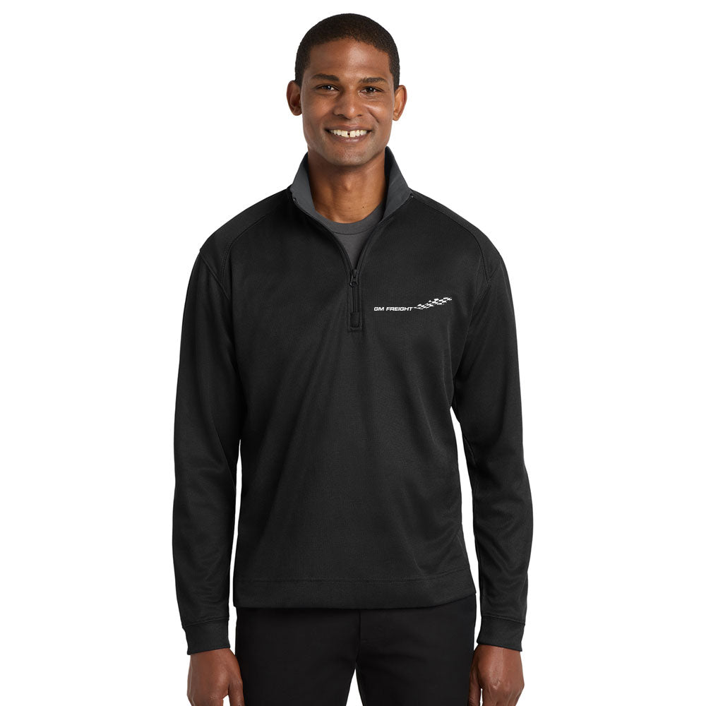 GM Freight Embroidered - Port Authority Vertical Texture 1/4-Zip Pullover Jacket