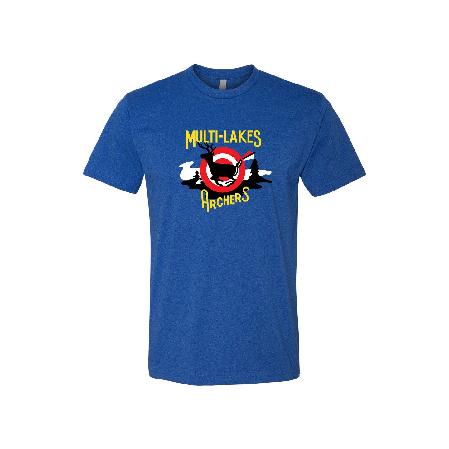 Multi-Lakes Full Printed Unisex Blended Comfort T-Shirt Vintage Range