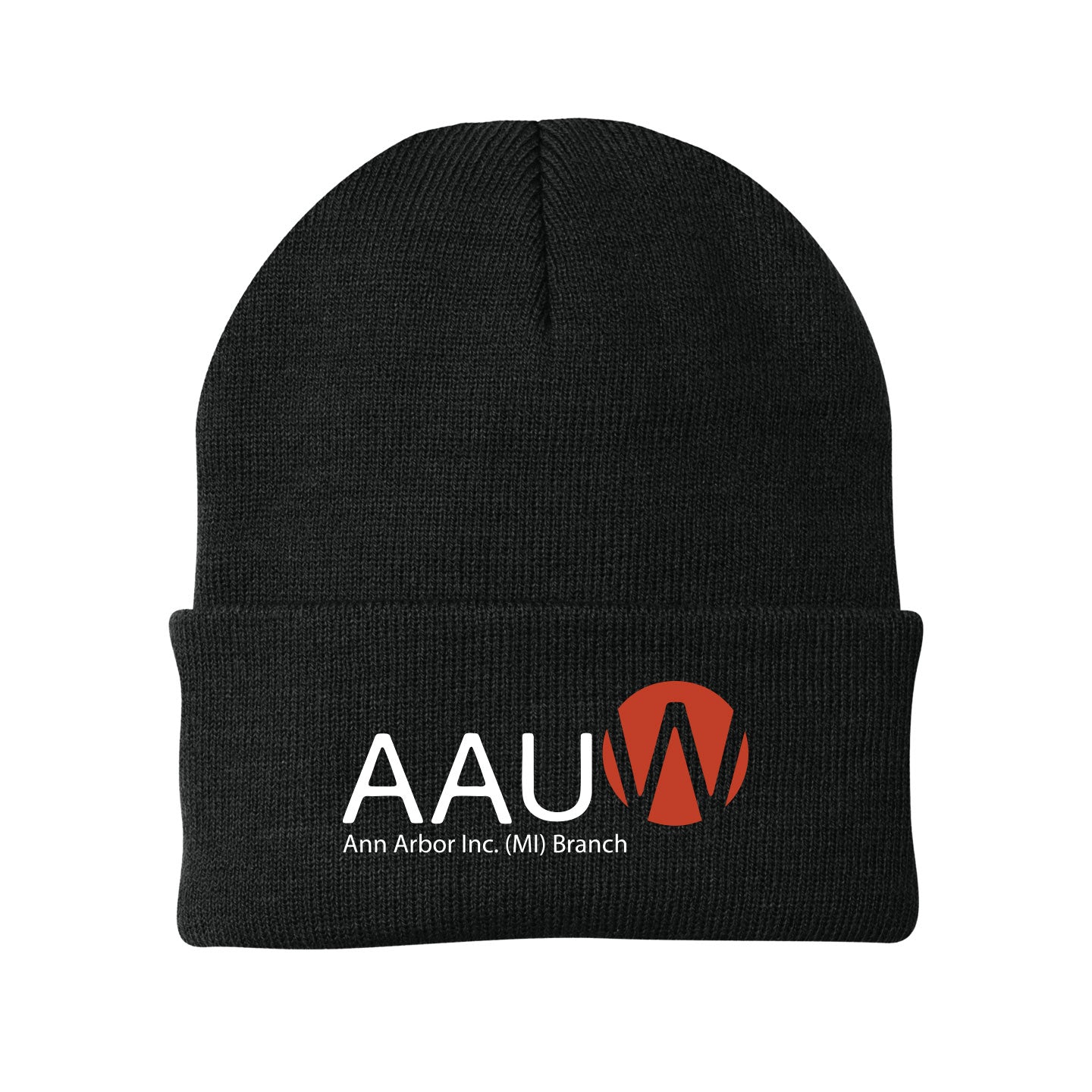 AAUW -  Embroidered Port & Company Cuff Knit Beanie