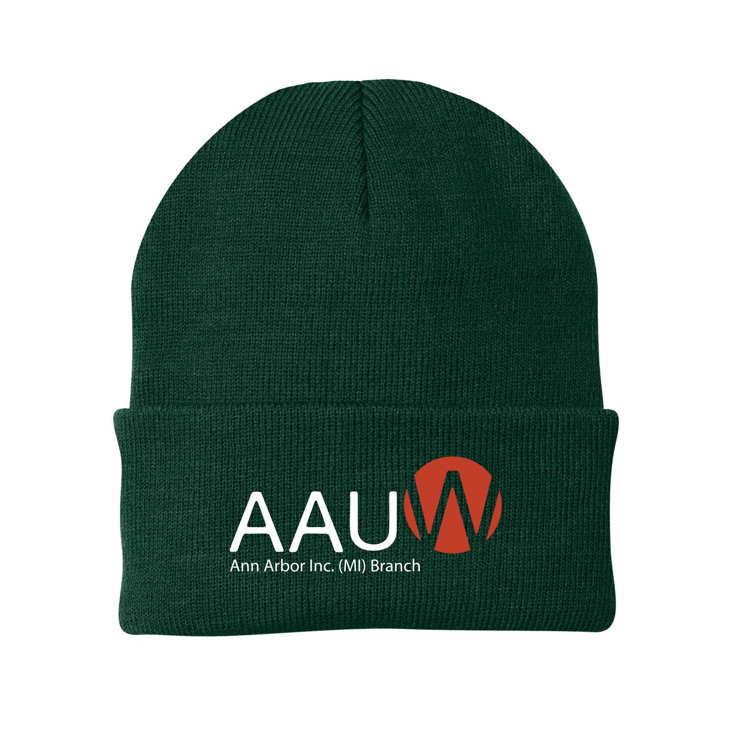 AAUW -  Embroidered Port & Company Cuff Knit Beanie