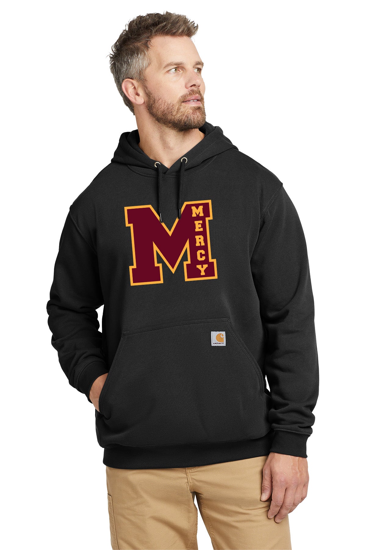 Mercy High School - Carhartt Men's Cotton/Polyester Midweight Hooded Sweatshirt