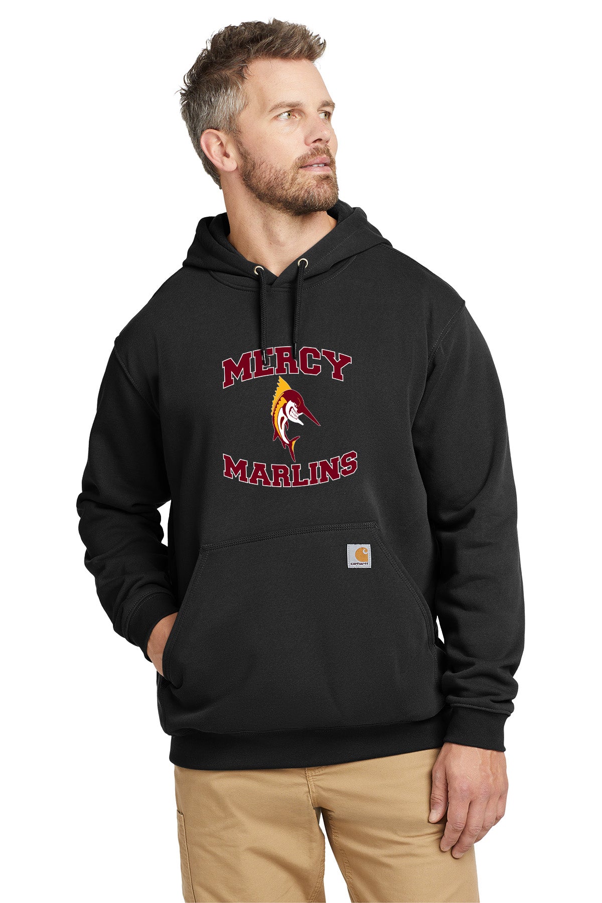 Mercy High School - Carhartt Men's Cotton/Polyester Midweight Hooded Sweatshirt