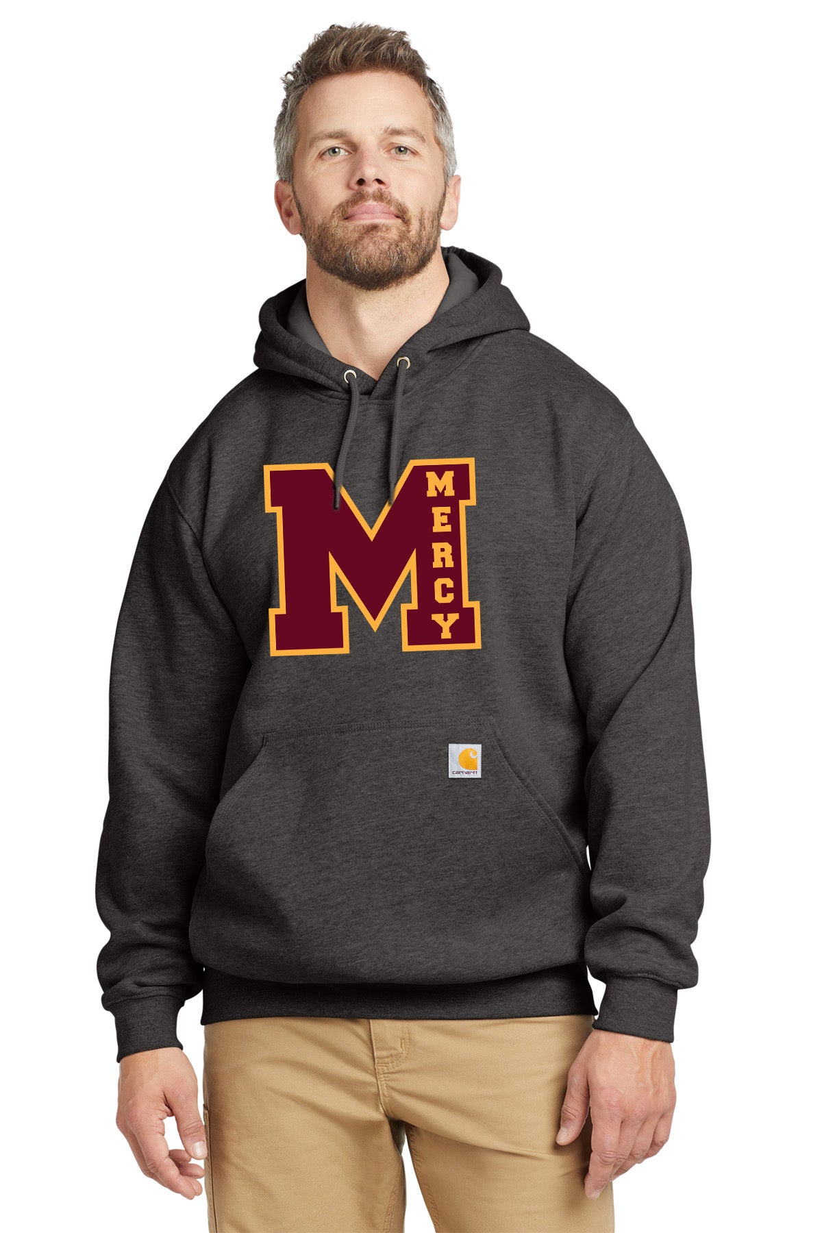 Mercy High School - Carhartt Men's Cotton/Polyester Midweight Hooded Sweatshirt