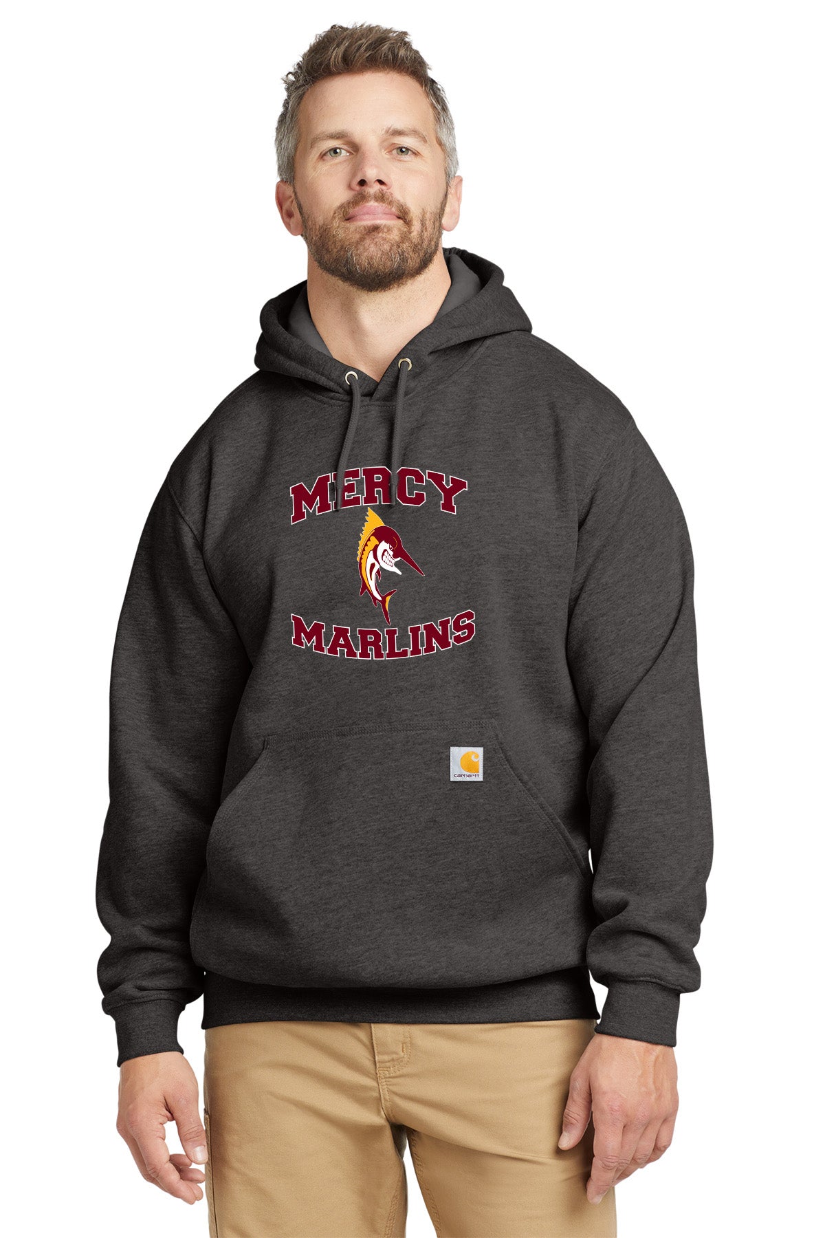 Mercy High School - Carhartt Men's Cotton/Polyester Midweight Hooded Sweatshirt