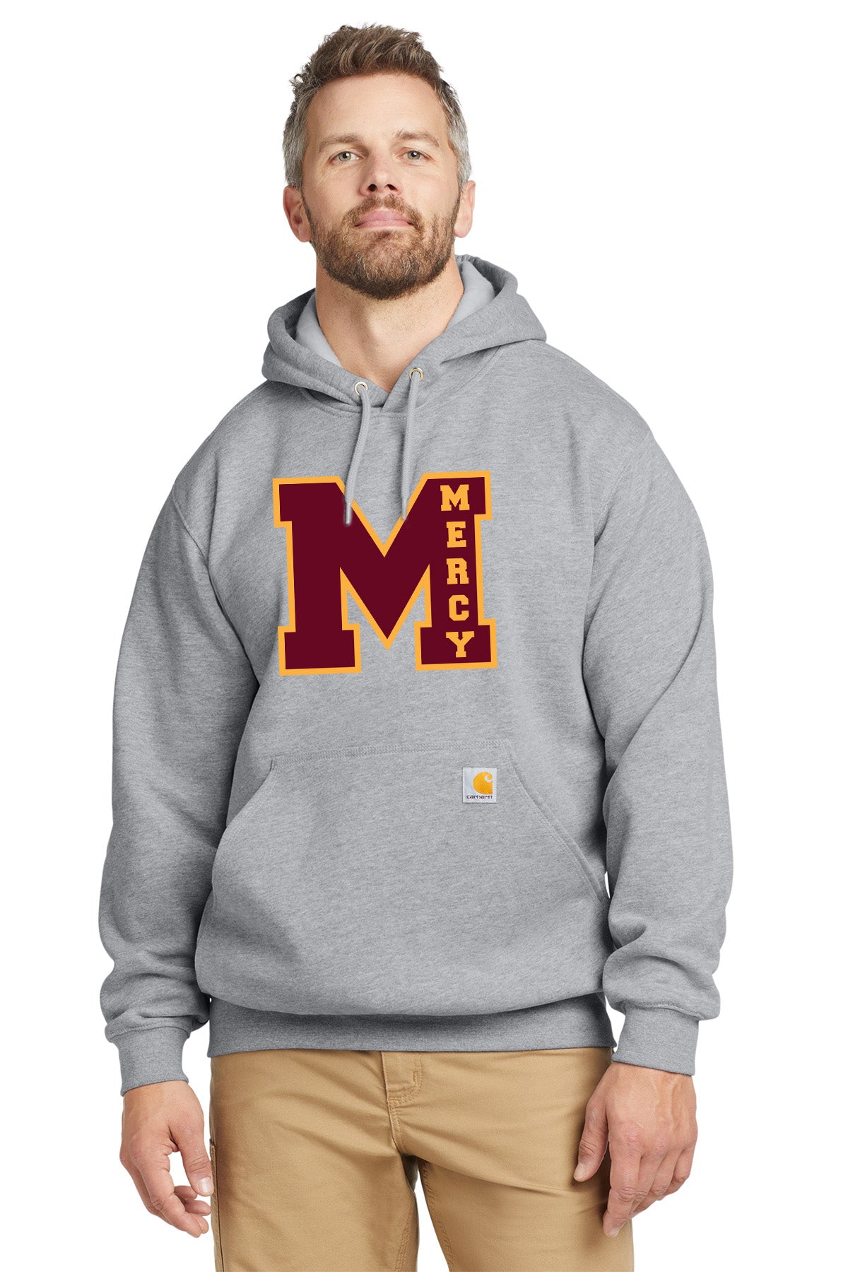 Mercy High School - Carhartt Men's Cotton/Polyester Midweight Hooded Sweatshirt