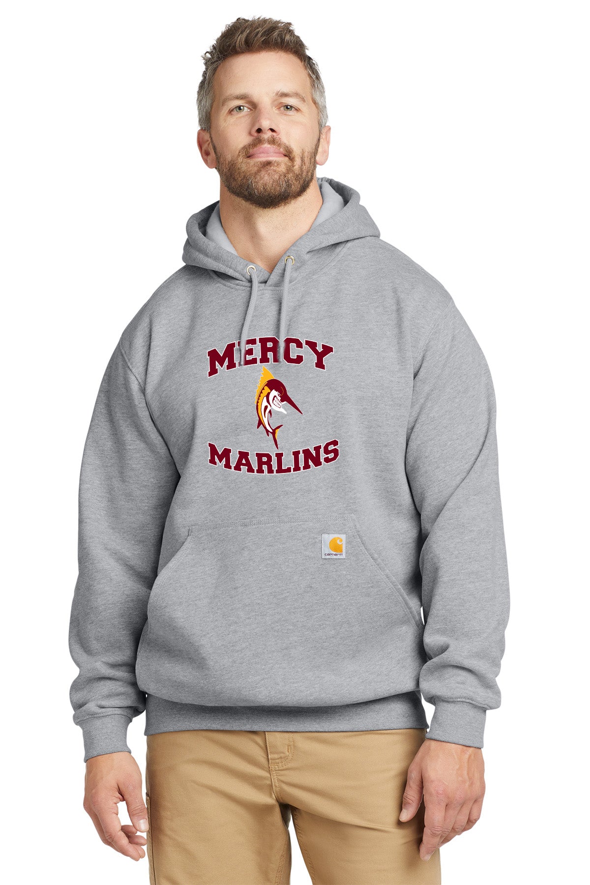 Mercy High School - Carhartt Men's Cotton/Polyester Midweight Hooded Sweatshirt