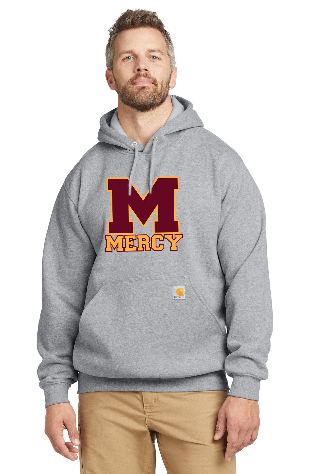 Mercy High School - Carhartt Men's Cotton/Polyester Midweight Hooded Sweatshirt