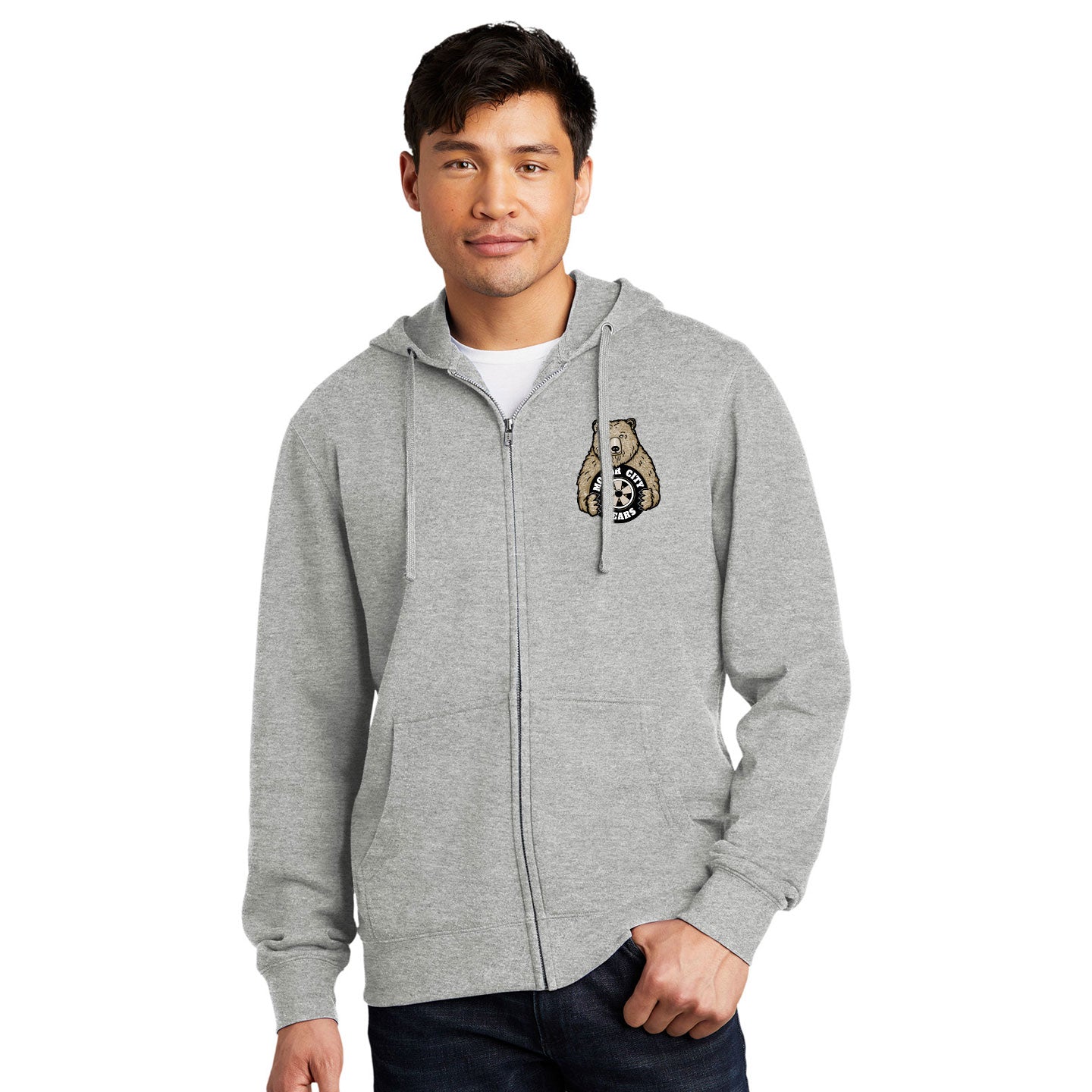 Motor City Bears - Printed Crest District V.I.T. Fleece Full-Zip Hoodie