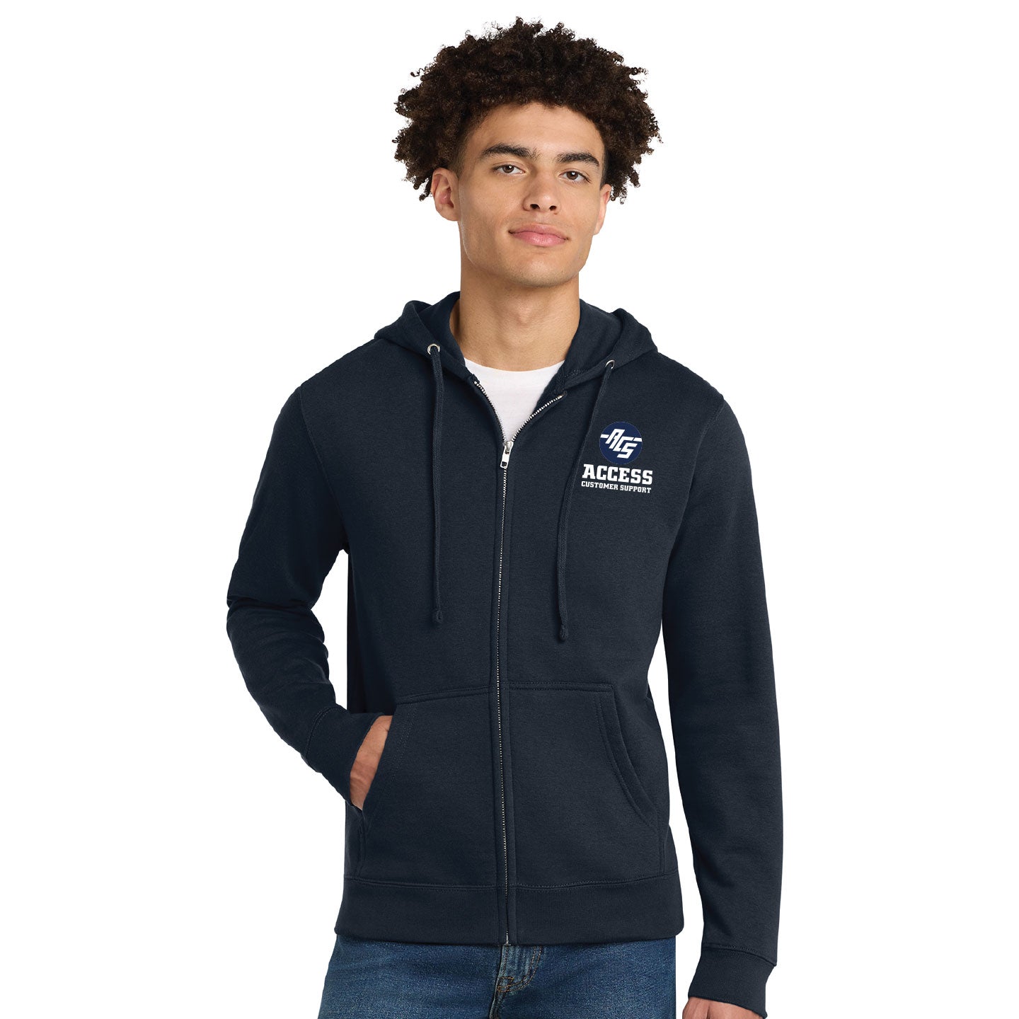 ACS - Embroidered Staff Unisex District VIT Fleece Zip-Hoodie