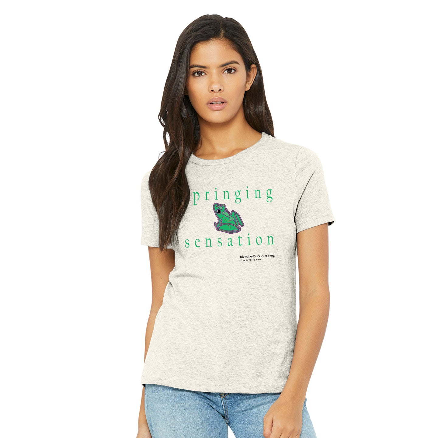 Froggy Voice - Springing Sensation Women's Blend T-Shirt