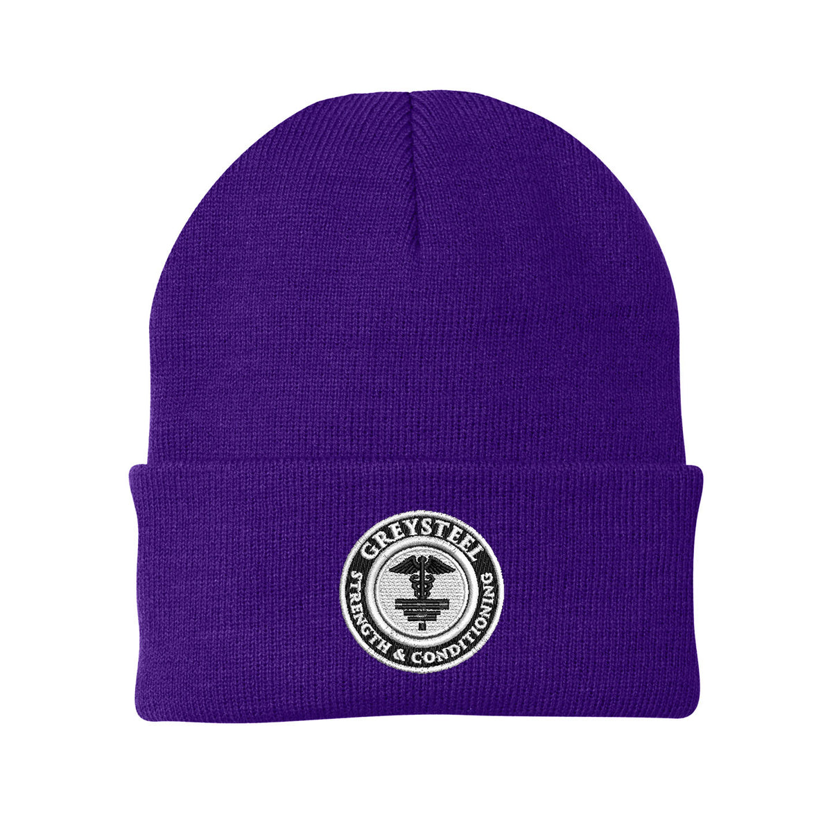 Greysteel - Logo Port & Company Cuffed Beanie