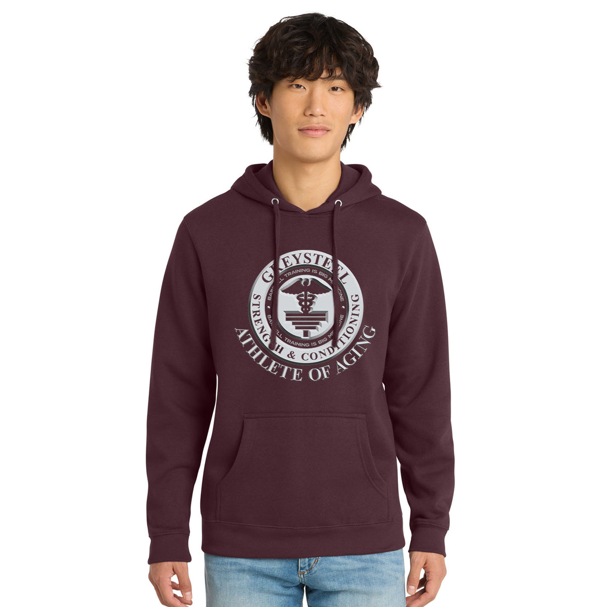 Greysteel - Athlete of Aging Unisex District VIT Fleece Pullover Hoodie