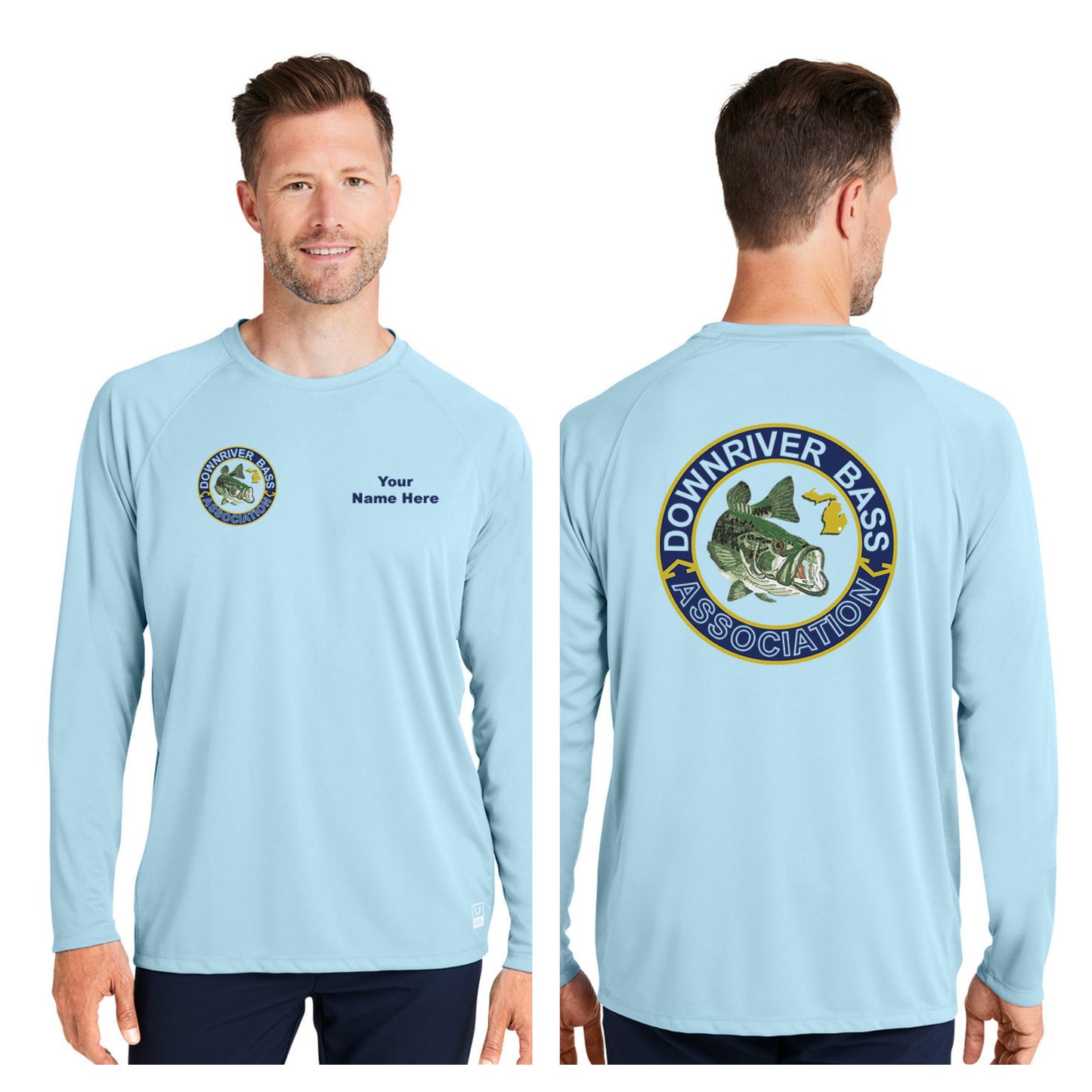 Downriver Bass - Personalized Huk Men's Pursuit Long-Sleeve T-Shirt