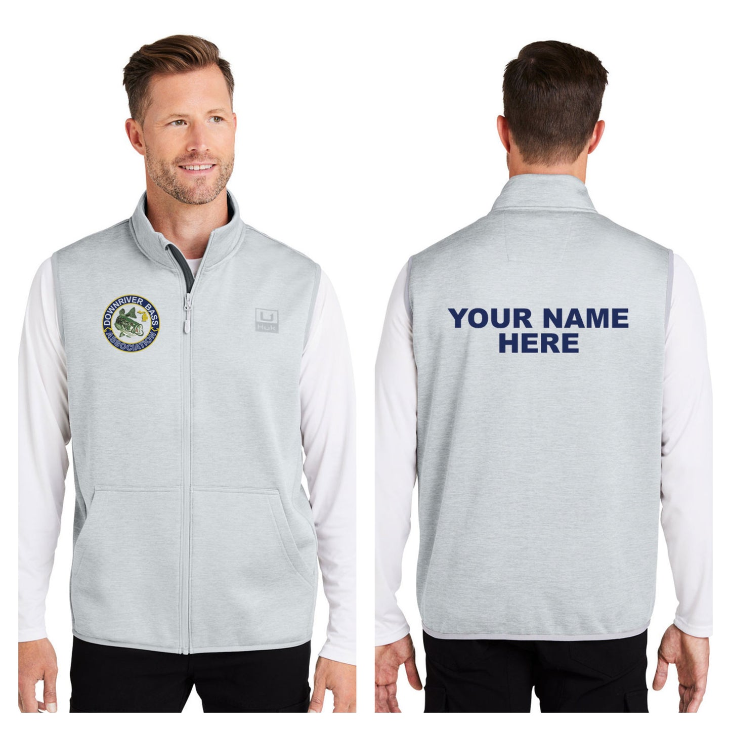 Downriver Bass - Personalized Huk Men's Cold Front Vest