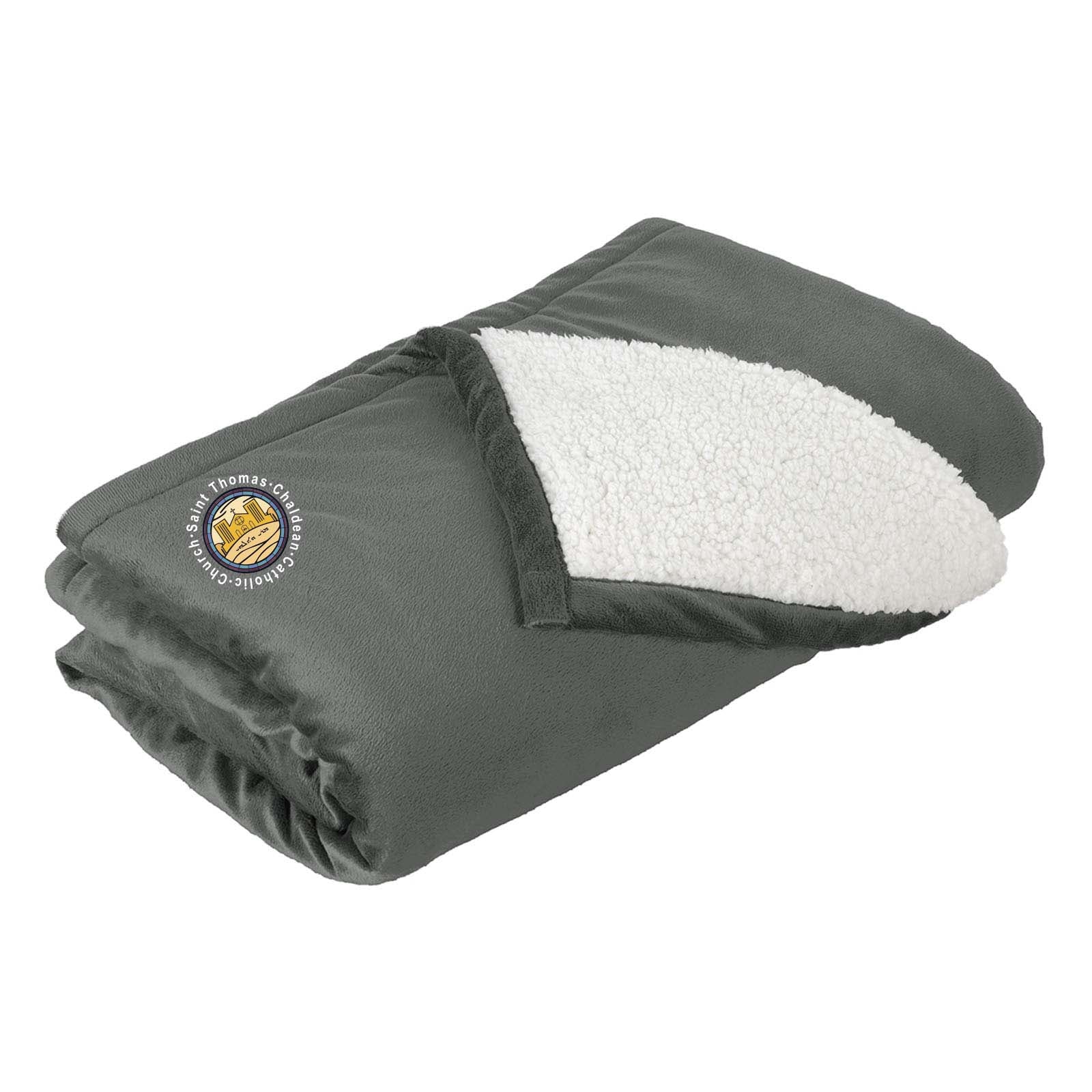 St. Thomas Catholic Church Port Authority® Mountain Lodge Blanket Embroidered - Mato & Hash