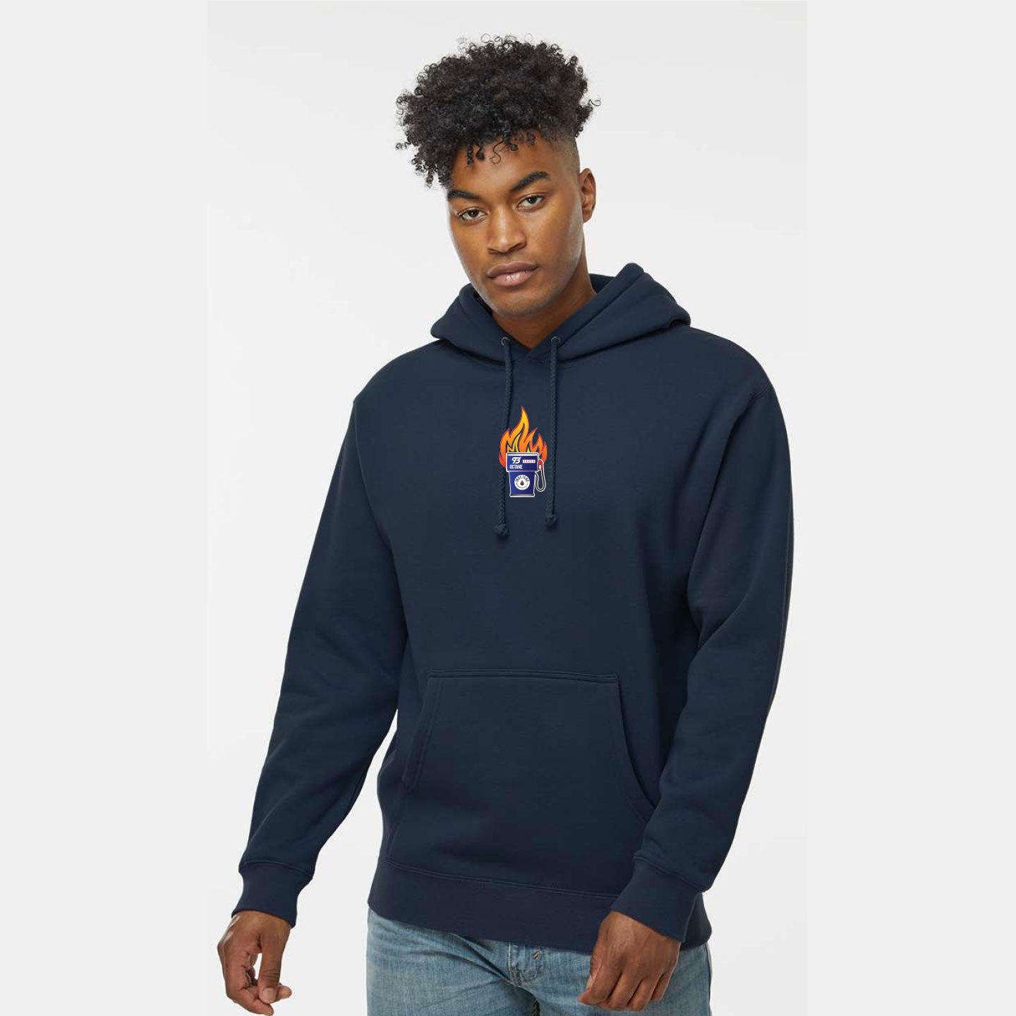 1KOctane - MI Fastest: Red-Orange - Independent Heavyweight Hoodie