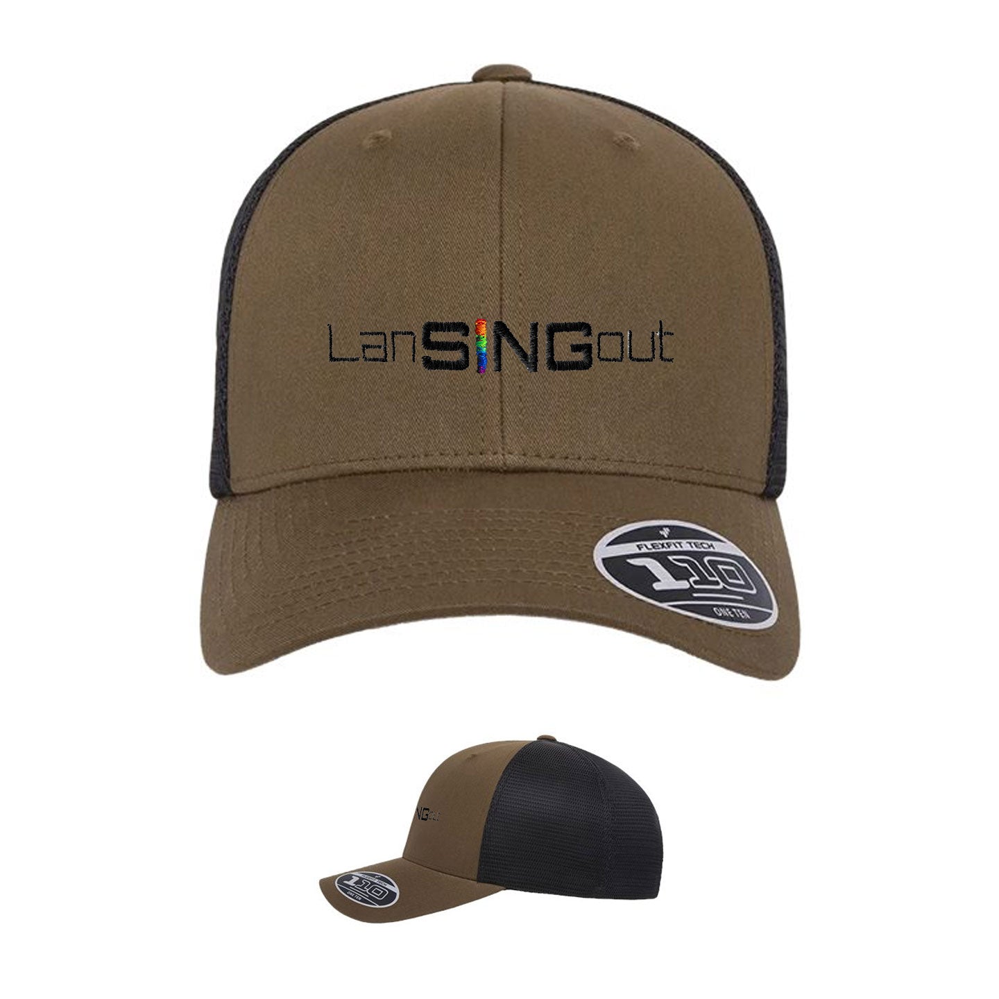 LanSINGout - Wide Logo Flexfit Trucker Cap