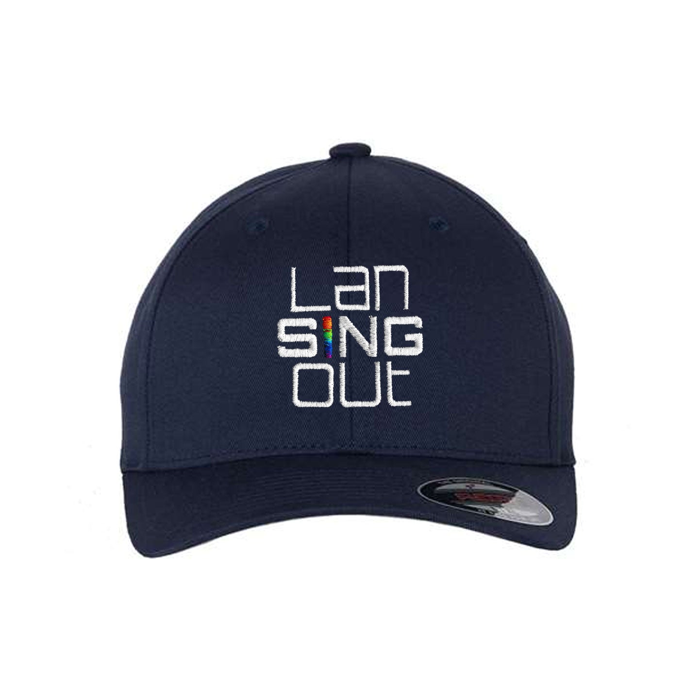 LanSINGout - Stacked Logo Flexfit Structured Cap
