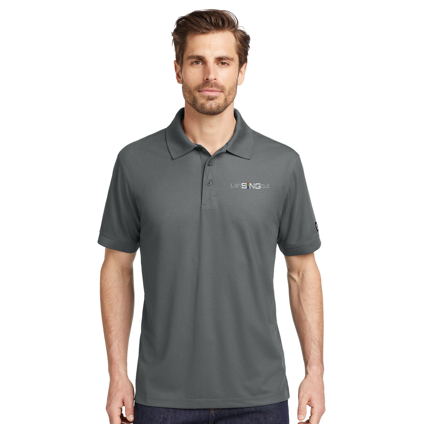 LanSINGout - Wide Logo Unisex OGIO Caliber Polo