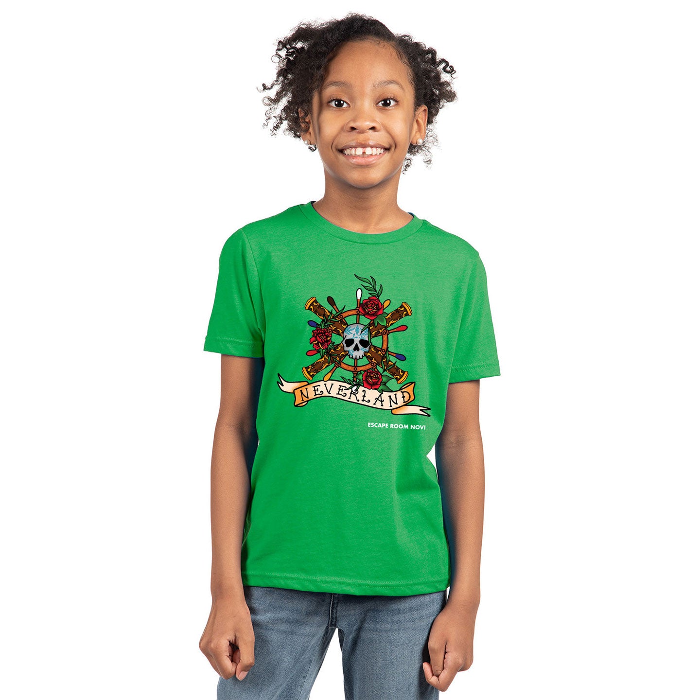 Escape Room Novi - Neverland Youth Next Level Blend T-Shirt