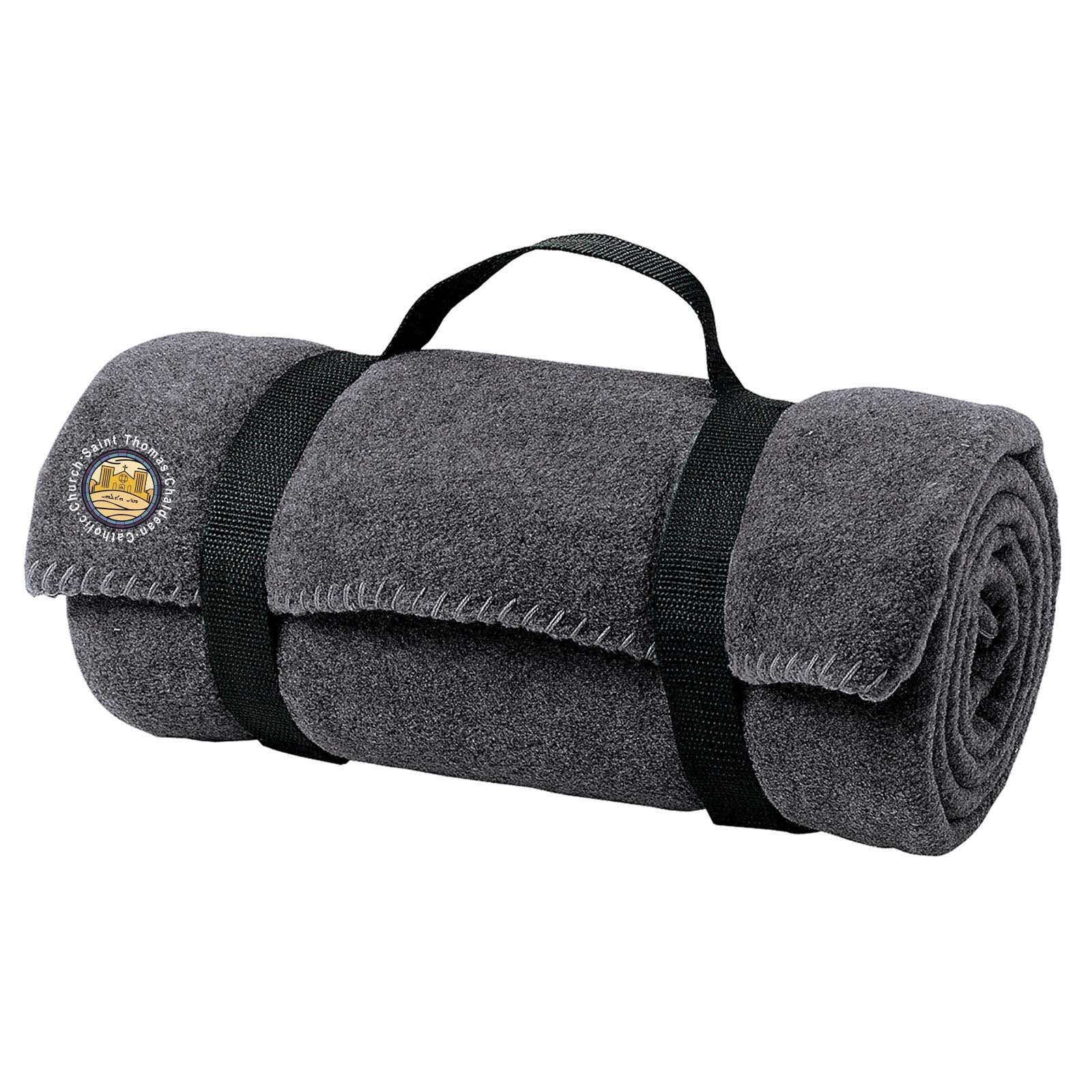 St. Thomas Catholic Church Port Authority® - Value Fleece Blanket with Strap Embroidered - Mato & Hash