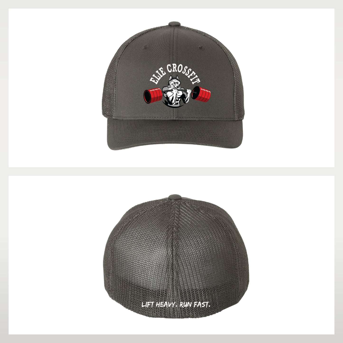 Elie Crossfit - Staff Version - Flexfit Adult 6-Panel Trucker Cap - Fitted