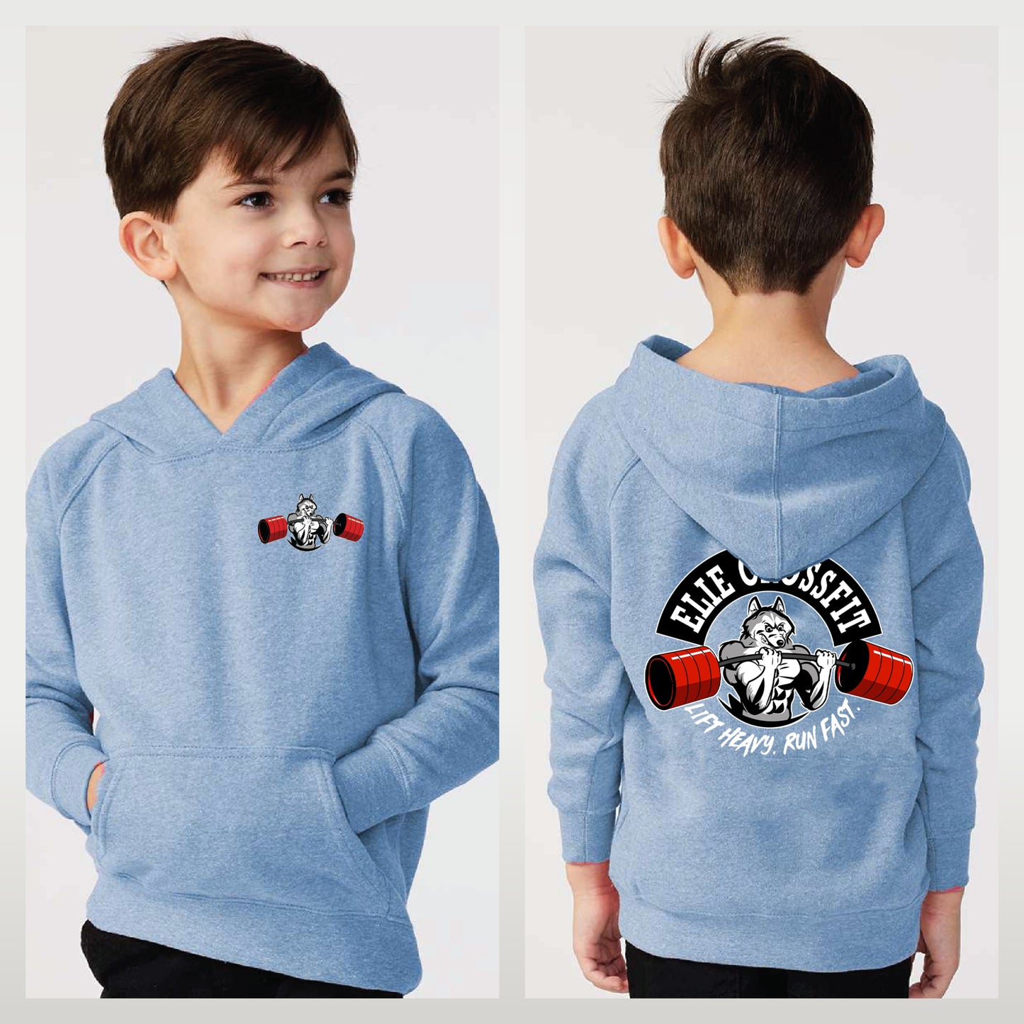 Elie Crossfit - Staff Version - Independent Trading Co. - Toddler Special Blend Hooded Raglan Sweatshirt