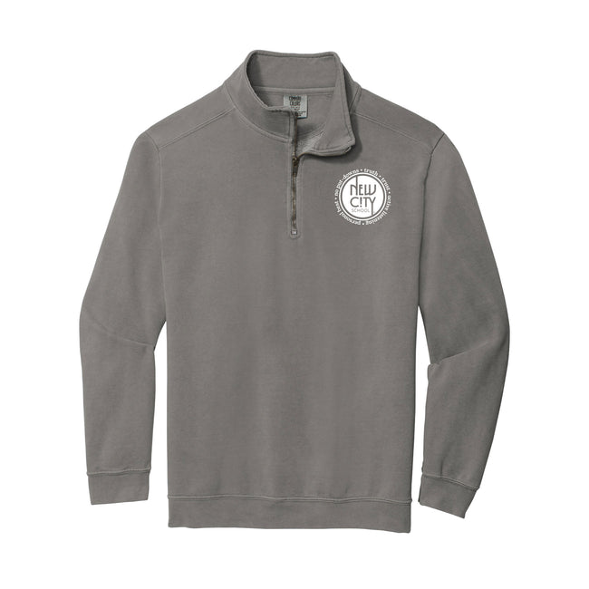 New City School - Rules Circle Comfort Colors 1/4 Zip Sweatshirt