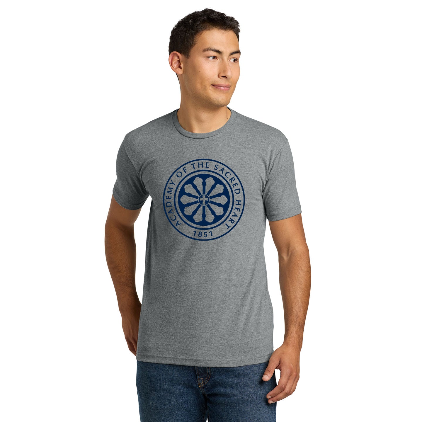 ASH - Printed Rose Window Unisex Next Level Blend Tee