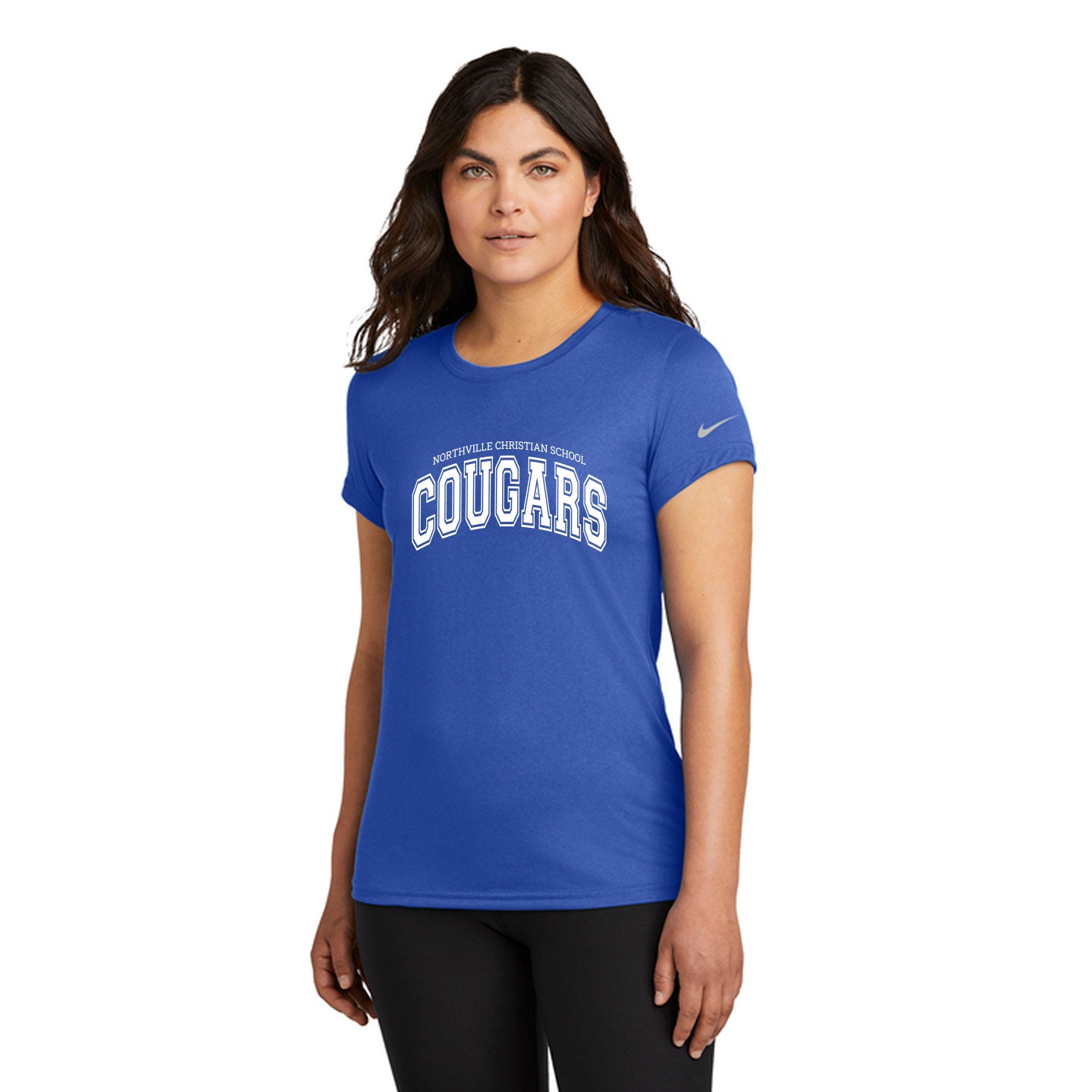 Cougar Wordmark Womens Nike rLegend Tee