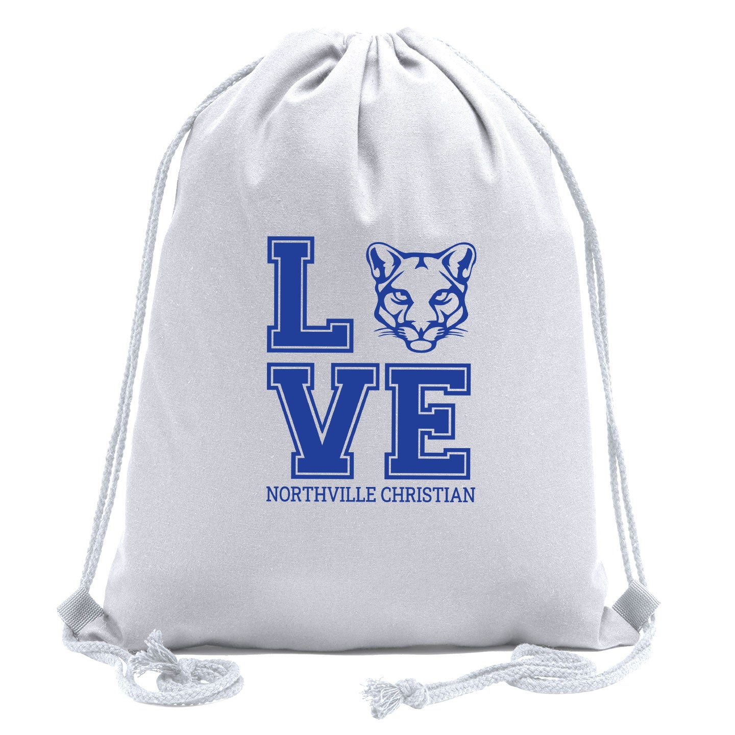 NVCS - Cougar Love Cotton Draw String Bag